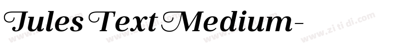 Jules Text Medium字体转换